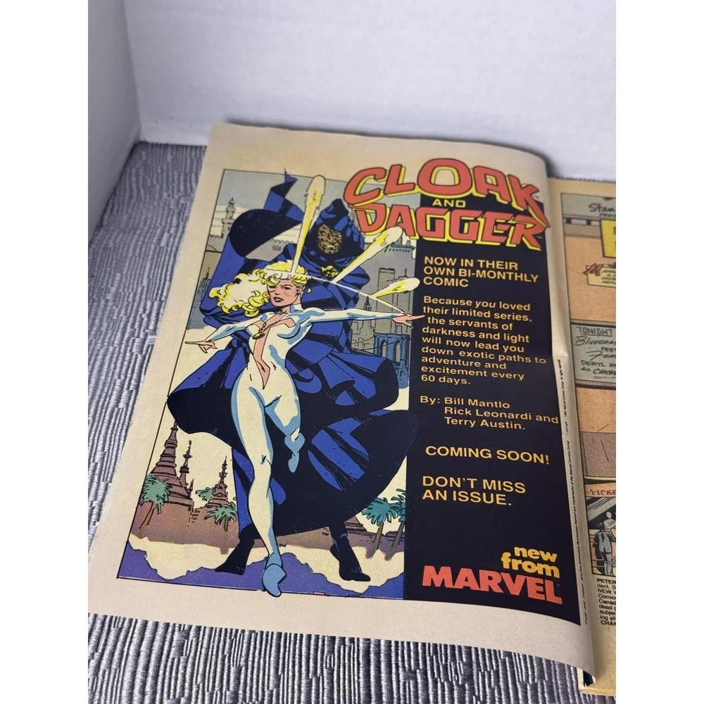 Vintage 1985 Marvel Spectacular Spider-Man #101 Comic Book Black Suit Cover